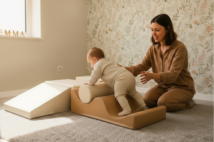 Kleine Avonturier Baby Speelset met glijbaan 5-delig