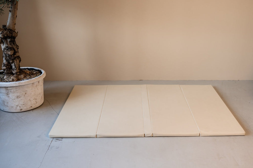 Speelmat baby - Puzzelmat - 150 x 150 cm - grijs-mint