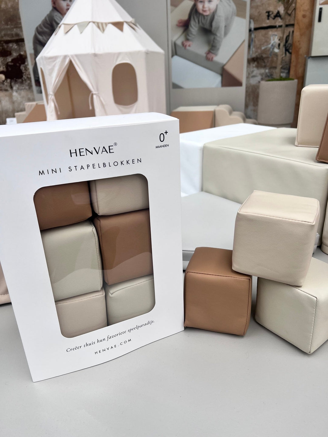 Mini stapelblokken in luxe cadeauverpakking – ideaal als kraamcadeau

