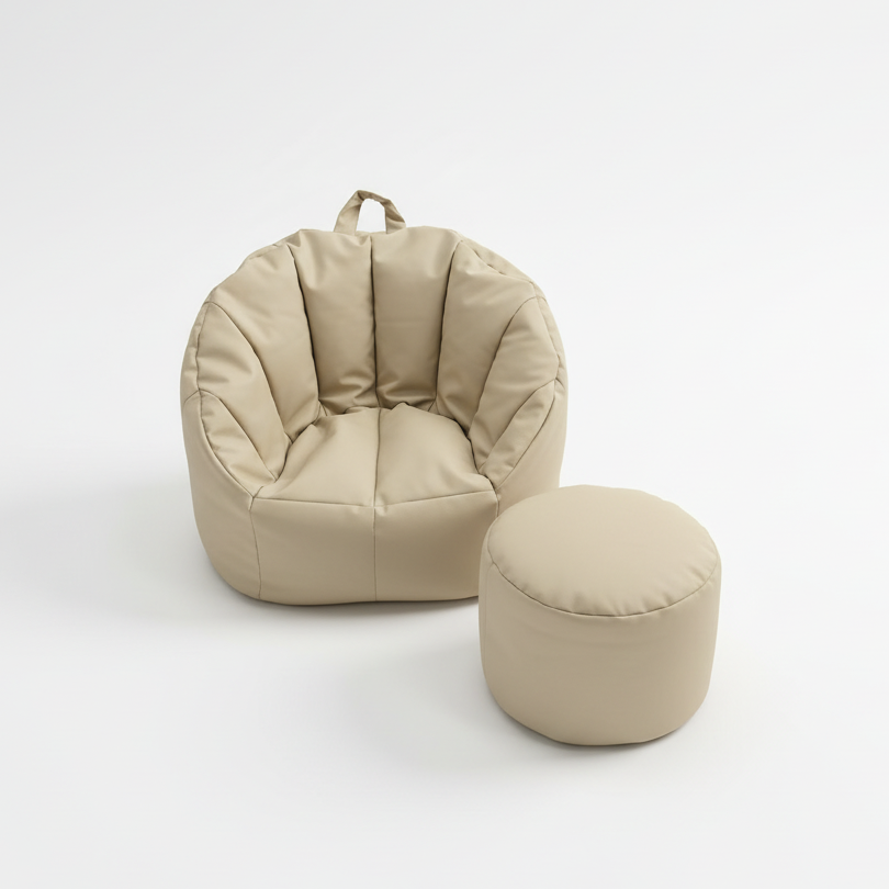 HENVAE kinderzitzak met poef voor een comfortabele en stijlvolle zitplek in de speel- of kinderkamer.