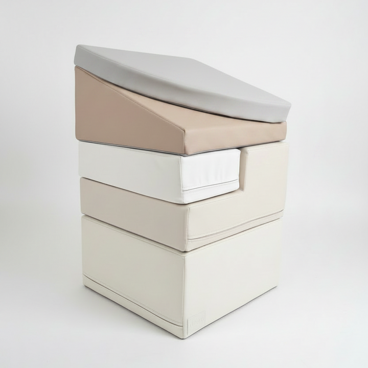 Compact opgestapelde speelelementen van de 5-delige baby speelset