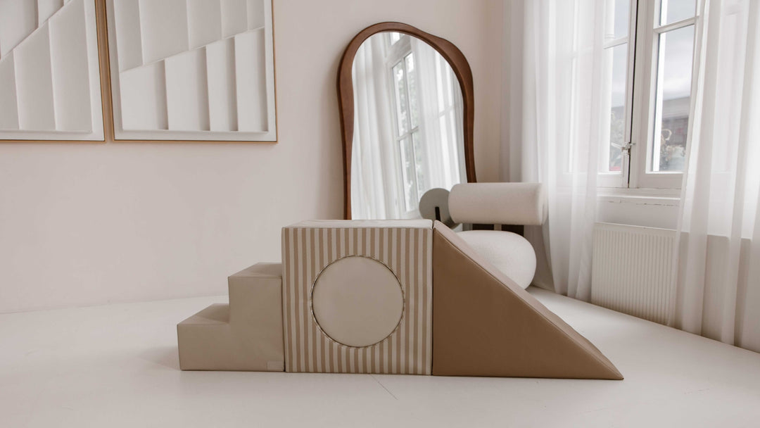 Complete VOYAGE speelset met trap, tunnel, glijbaan en zachte cilinder